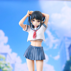 上質な国産のセーラー服の女子学生の二次元の美少女の模型の手作りの箱の贈り物の置物の卸売りは代行します。