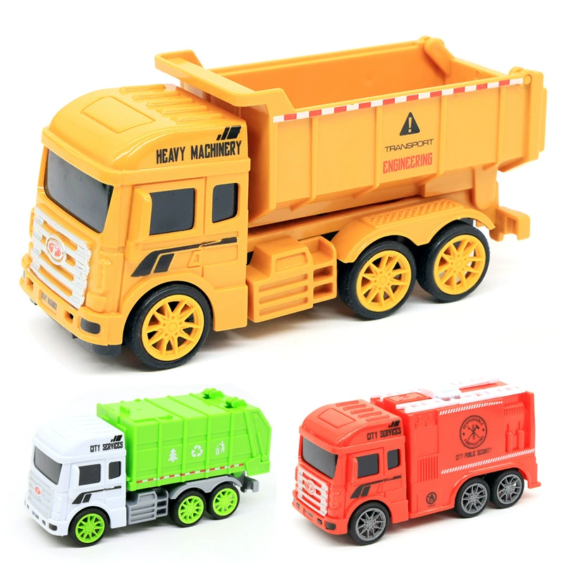 Children's excavator for boys, toy car, mixing stick, garbage can, car model, tipping bucket