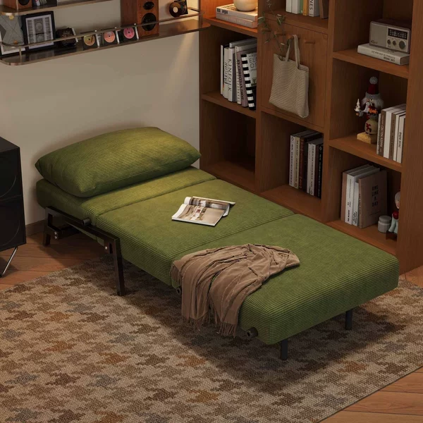 New foldable dual-use sofa bed for single and double persons, portable for small apartments, home retractable bed, multifunctional sofa bed for balcony