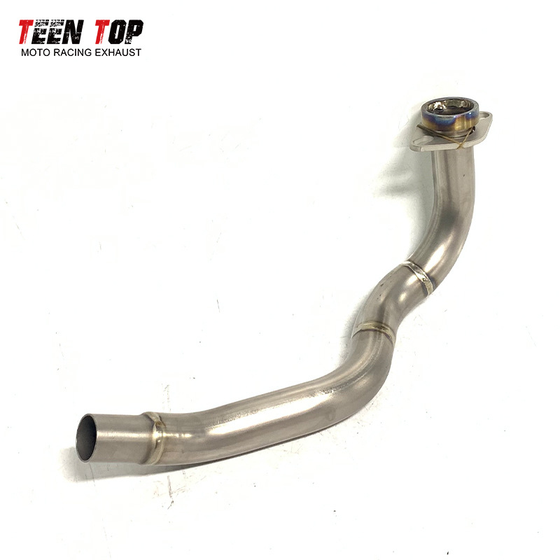 Suitable for motorcycle Forza 300/NSS300 modified front section titanium alloy elbow exhaust FORZA350 mid-section