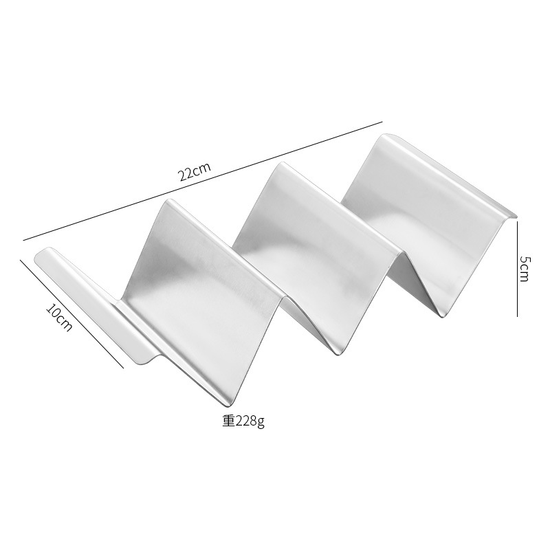 Transfronterizo spot w de acero inoxidable mexican pancake rack taco holder rack taco rack pancake rack