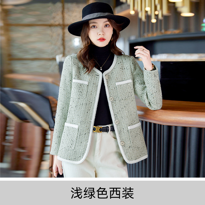 小香风宽松秋洋气女装女士短外套女气质新款高级感小个子西装8835|undefined