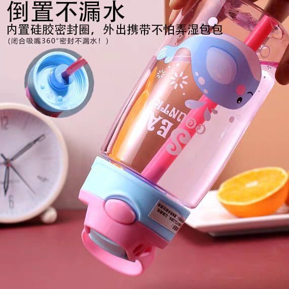 Hermetic shatterproof plastic children's handheld teapot for…