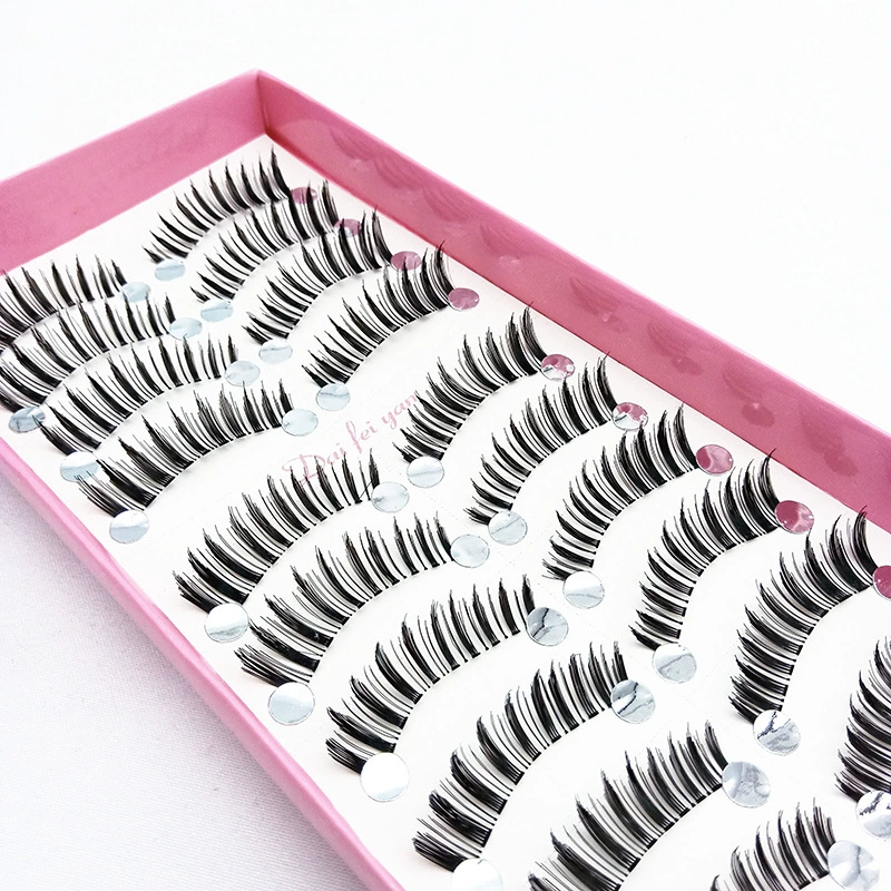 Woven nude lengthening false eyelashes for eyelashes