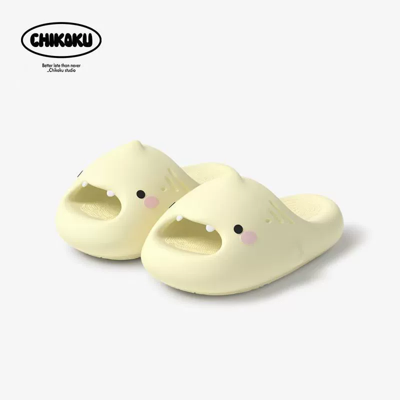 Маленькая милая акула, милые сандалии с маленькой акулой, допаминовые женские домашние пары, летняя пара, домашняя обувь на толстой подошве для мужчин