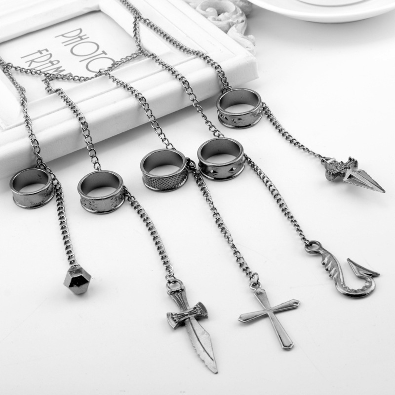 New Full-Time Hunter Qi Yuan Xiaojie Coolula Pickup Same Style Five-Finger Chain Bracelet Cos Trinket in Stock New Full-Time Hunter Qi Yuan Xiaojie Coolula Pickup Same Style Five-Finger Chain Bracelet Cos Trinket in Stock