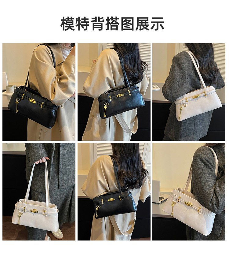 Túi tote nữ quai đeo vai dáng ngang cỡ lớn , chất liệu PU mềm, đựng được nhiều đồ — Gạo trắng, Rượu vang đỏ, màu cà phê, màu nâu chi tiết 10