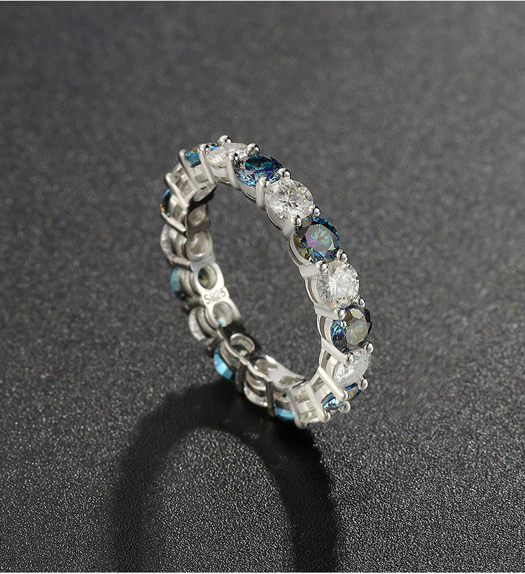 4g Weight Moissanite Inlay Material Rings Classification 1 Piece Quantity Holiday, Daily Occasion 925 Sterling Silver Material Round Pattern All Seasons Season Women's Gender Inlay Design Vacation, Simple Style Style 925 Sterling Silver Moissanite Round Rings Moissanite Rings 无