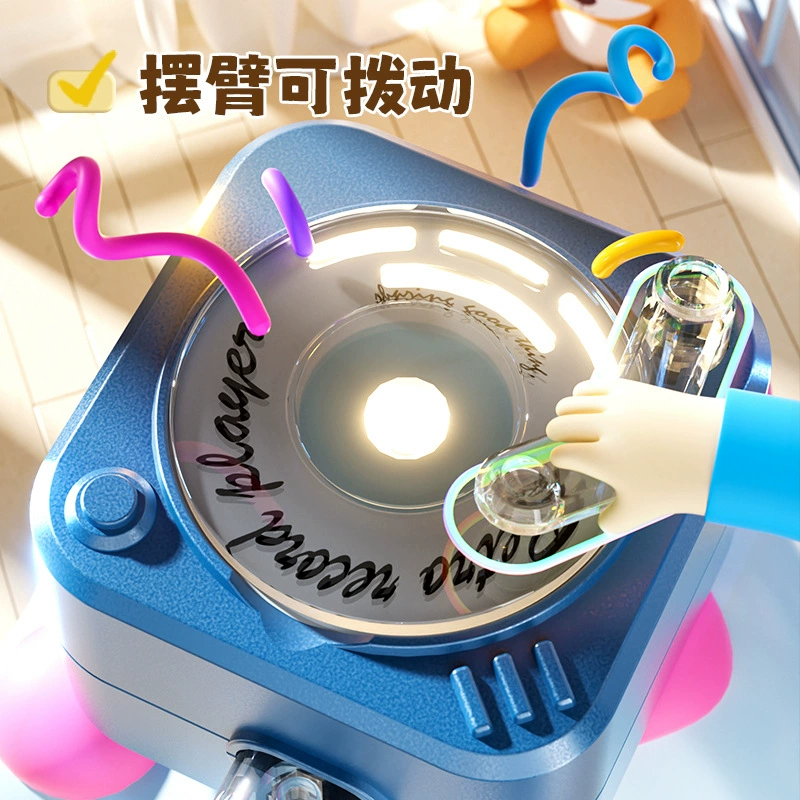 Творческий поворот ретро граммофон брелок мини-записываемый веселая музыкальная шкатулка автомобильная цепочка для ключей