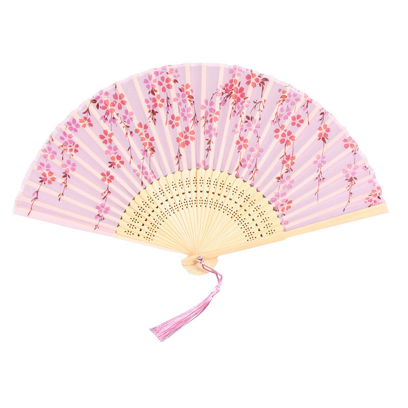雅扇堂絹糸折り扇卸売りシルク女性折り畳み扇子竹扇古風ダンス扇子夏扇子|undefined