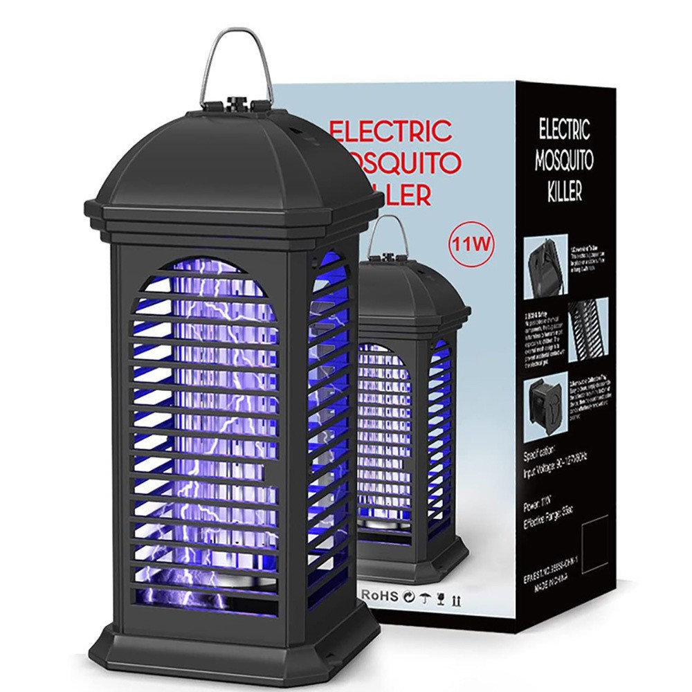 Factory Direct Sales Cross-Border 11W Mosquito Killer for Home and Outdoor Use, Electric Shock Mosquito Lamp, Uv Photocatalyst Mosquito Repellent