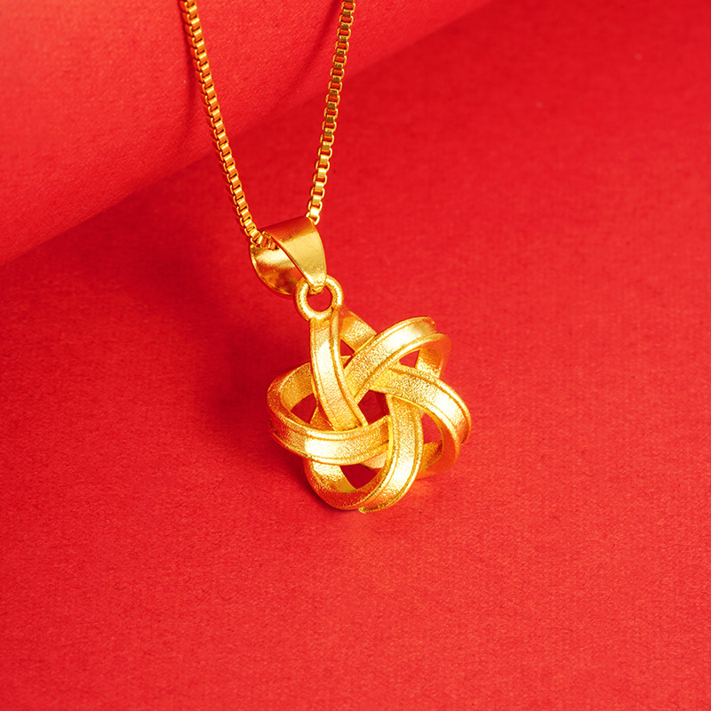 Nueva filigrana estrella colgante no se desvanece en imitación oro arena Joker niñas accesorios Vietnam Sha Jin