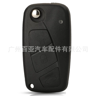 Car Keys Fiat Foldableing Remote Control - 3-key-black