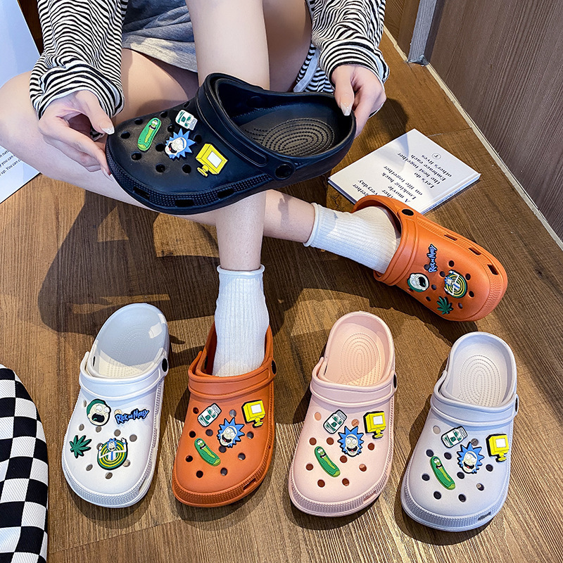 Wholesale Explosions Cave Shoes Waterproof Breathable Baotou Outdoor Joker Cute Half Sandals Simple Lightweight Comfortable Cute Wholesale Explosions Cave Shoes Waterproof Breathable Baotou Outdoor Joker Cute Half Sandals Simple Lightweight Comfortable Cute