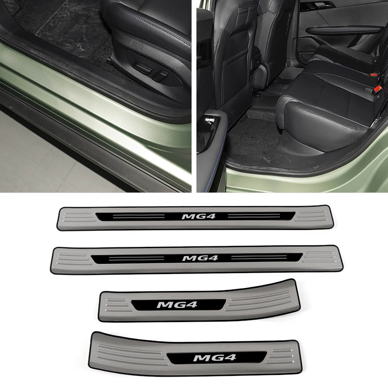 Suitable for 23-25 Mg Mg4 Ev Stainless Steel Door Sill Strips Modified Decorative Strips Welcome Pedal Trunk Rear