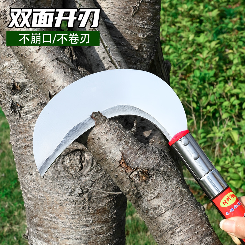 Agricultura guisa de mango largo cortador de hierba acero manganeso grueso afilado al aire libre cortador de maíz doméstico fabricante de herramientas agrícolas