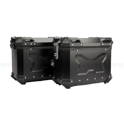 Motorcycle trunk: box waterproof anti-collision trunk - 28l-side-box-embossed-black