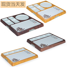 北京烤鸭一体烤鸭片皮鸭创意拼盘密胺仿瓷塑料餐具烧鹅酒店宴席盘