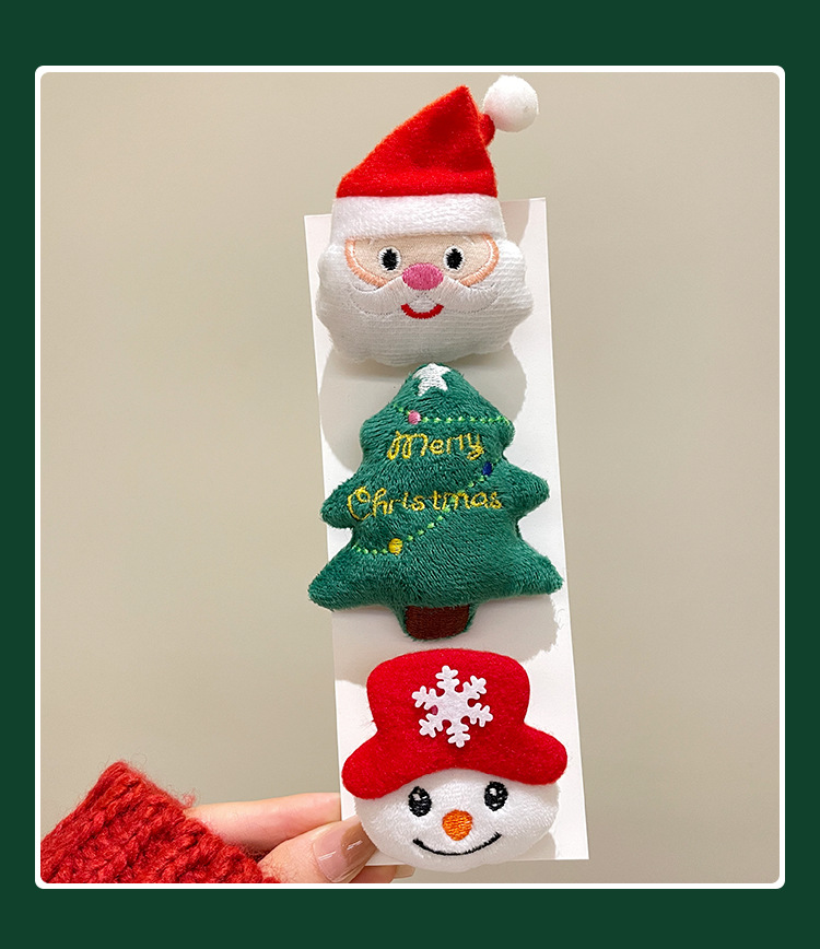 18g Weight Brooches Classification Festival, Street Occasion Christmas Festival Cute Christmas Pin Christmas Tree Santa Claus Elk Women's Brooches