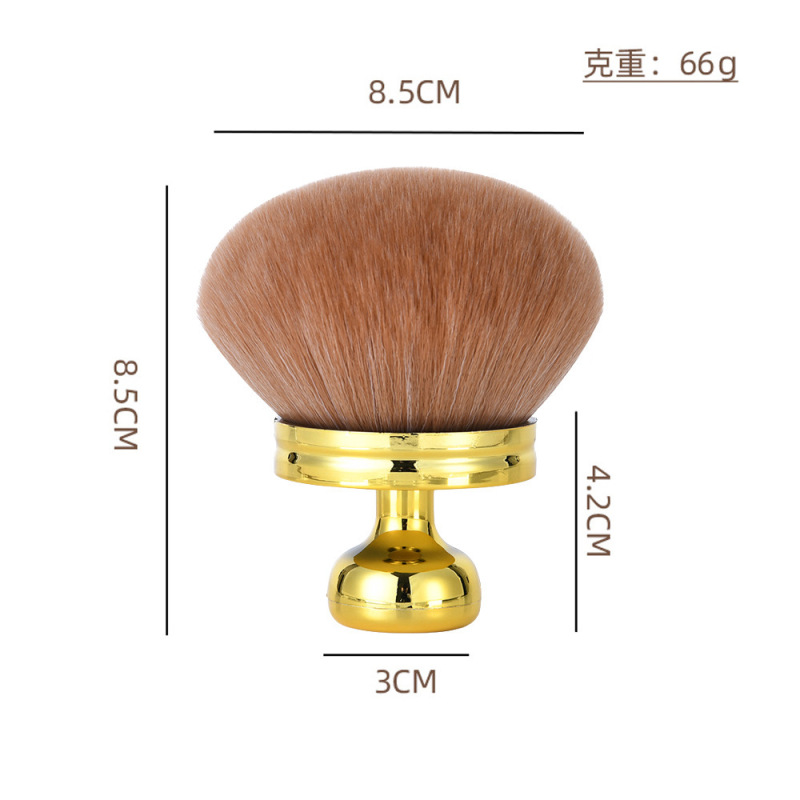 工場直販 マッシュルームヘッド ボディブラシ 多機能ネックパウダーブラシ 携帯用ソフト毛メイクブラシ ビューティーツール|undefined