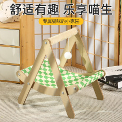 春夏季猫咪双层吊床猫咪秋千宠物小床猫窝上下层摇篮床四季通用
