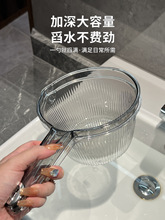 轻奢厨房水瓢家用塑料水舀子水勺摇水加厚长柄创意儿童婴儿洗澡勺