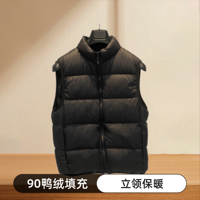 Men's down Vest, White Duck down Vest, New Popular Style, Unisex Vest, Thickened down Jacket
