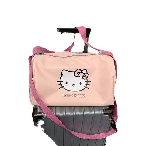 New hello kitty Japanese small fresh large capacity travel bag gym bag waterproof bag