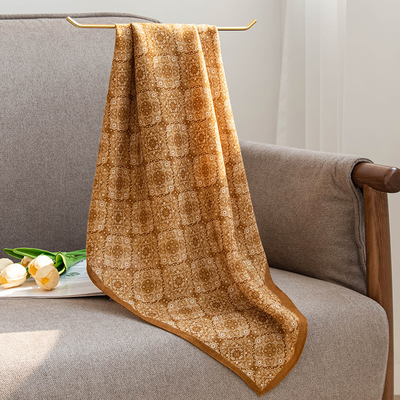 (2개) 봄 신상품 70CM 모조 실크 스카프 스카프 우아한 패션 하이엔드 다재다능한 기질 통근 실크 스카프