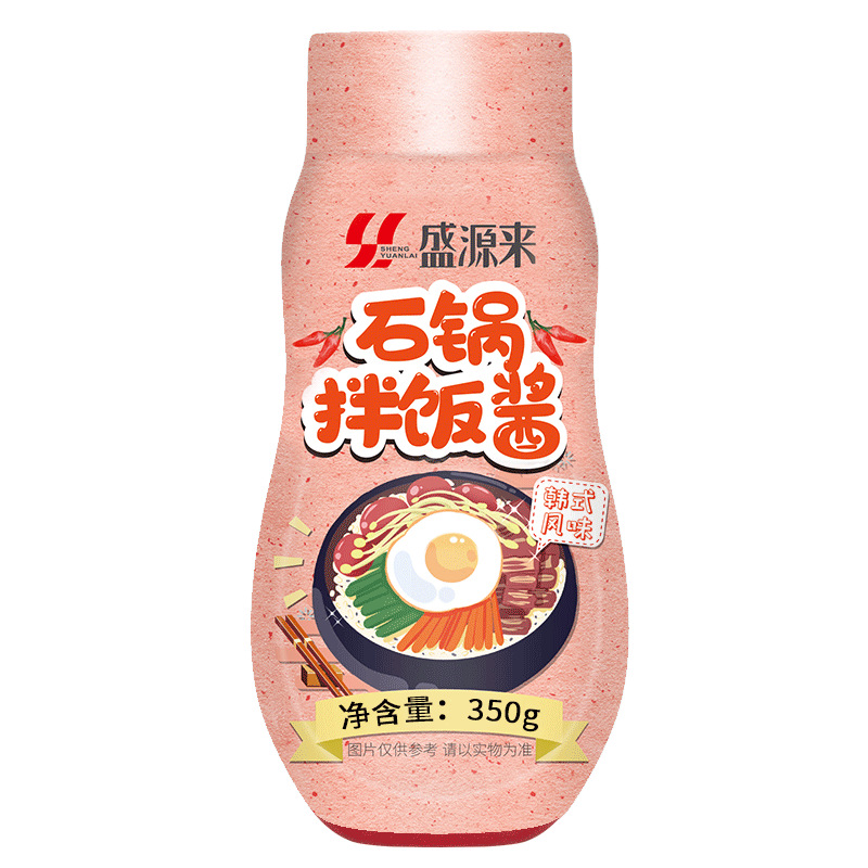 盛源来韩式石锅拌饭酱韩国料理辣椒酱拌米饭辣酱炒年糕甜辣酱350g