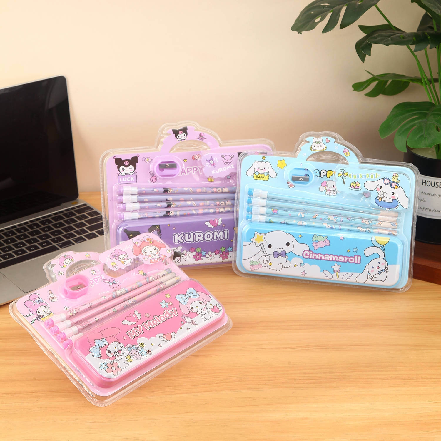 Nuevo estuche para lápices con bonito monstruo Kapibala de dibujos animados para estudiantes de primaria y secundaria, práctico juego de papelería, regalo