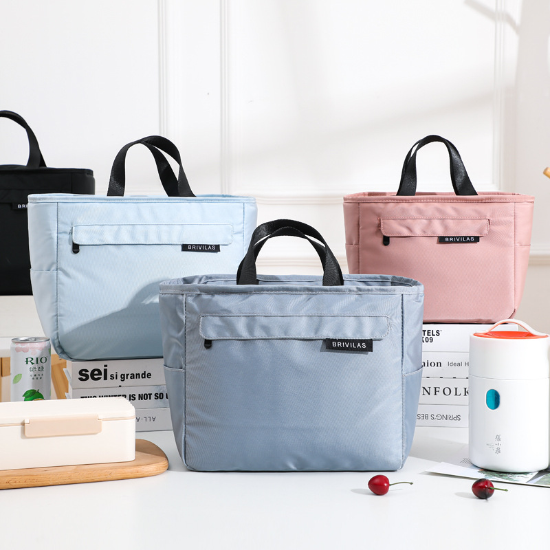 加厚现货大容量午餐包 防水保温包上班学生带饭 便携小清新饭盒包