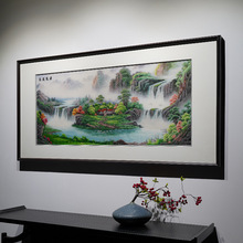 传统苏绣湘绣蜀绣手工成品挂画新中式高端手工刺绣源远流长装饰画