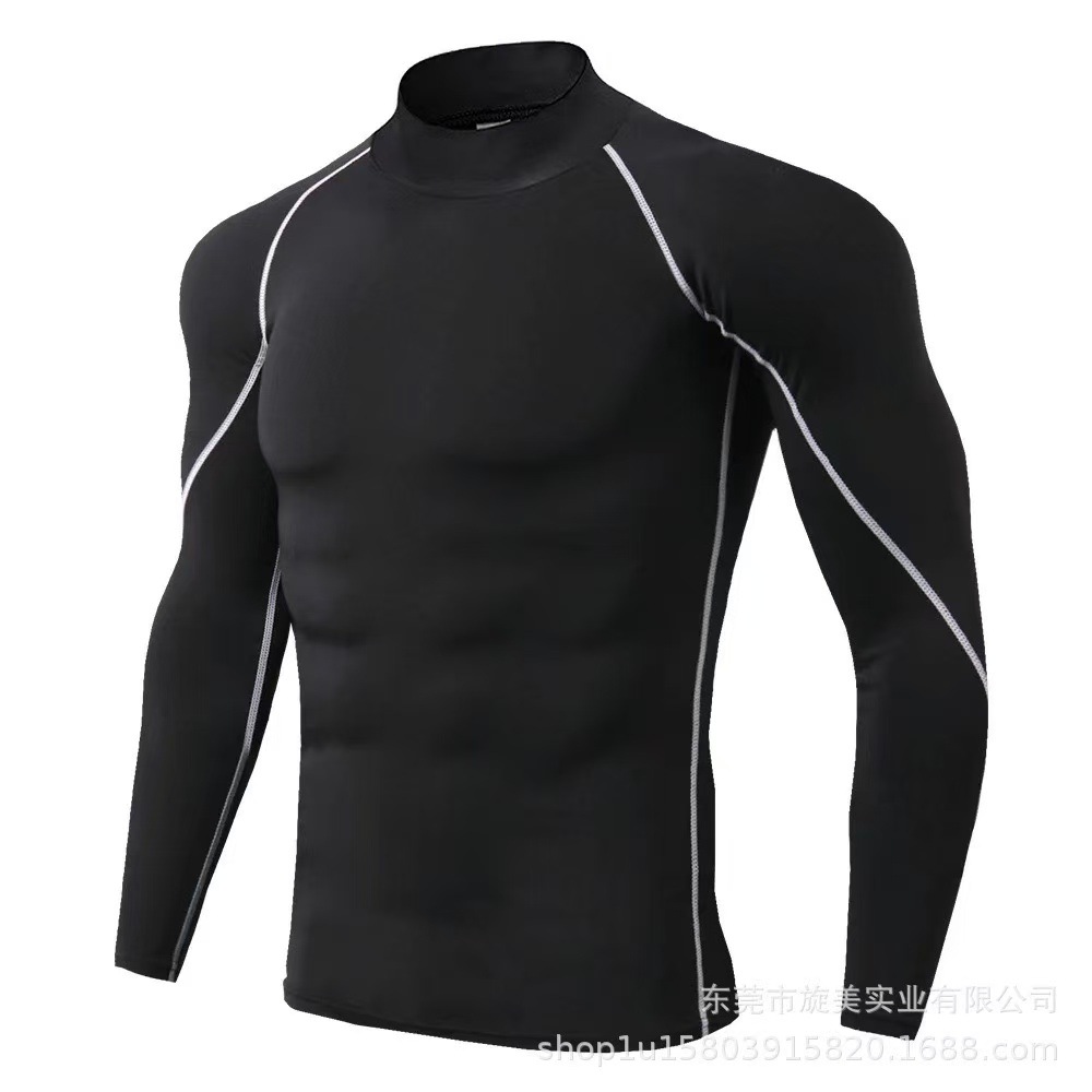 Nuevo cross-border strip de manga larga entrenamiento de acondicionamiento físico de estilo masculino otoño invierno