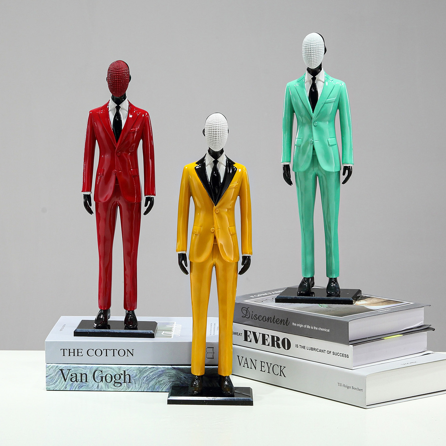 Trajes de modelado hechos a mano estante de moda para hombres decoración creativa mini personalidad ventana decoración accesorios de exhibición image 3
