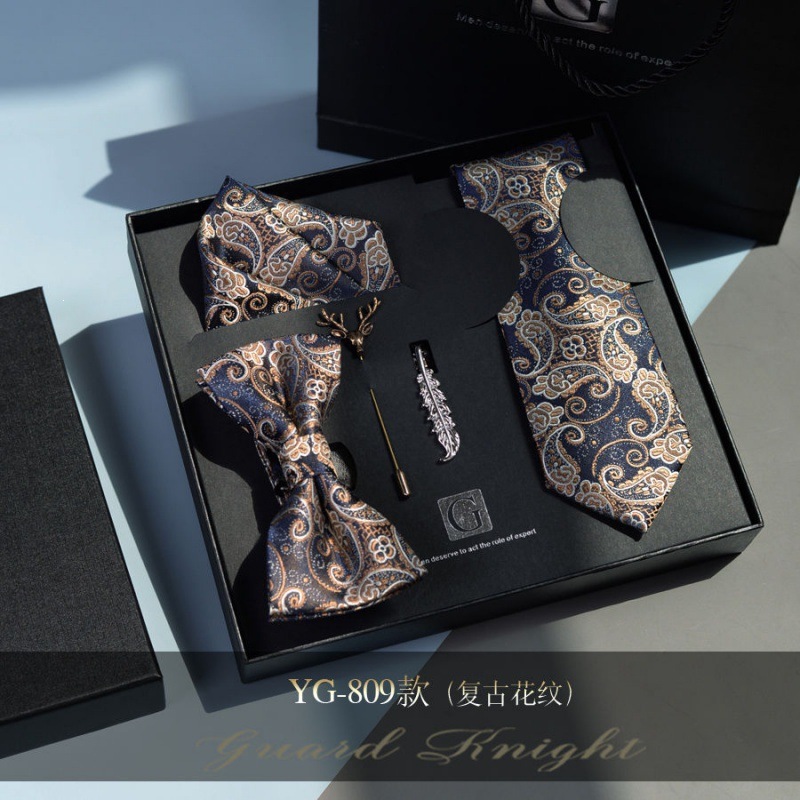Caja de regalos de boda de novio formal europeo y americano corbata casual coreana para niños regalos de San Valentín sin golpear image 19