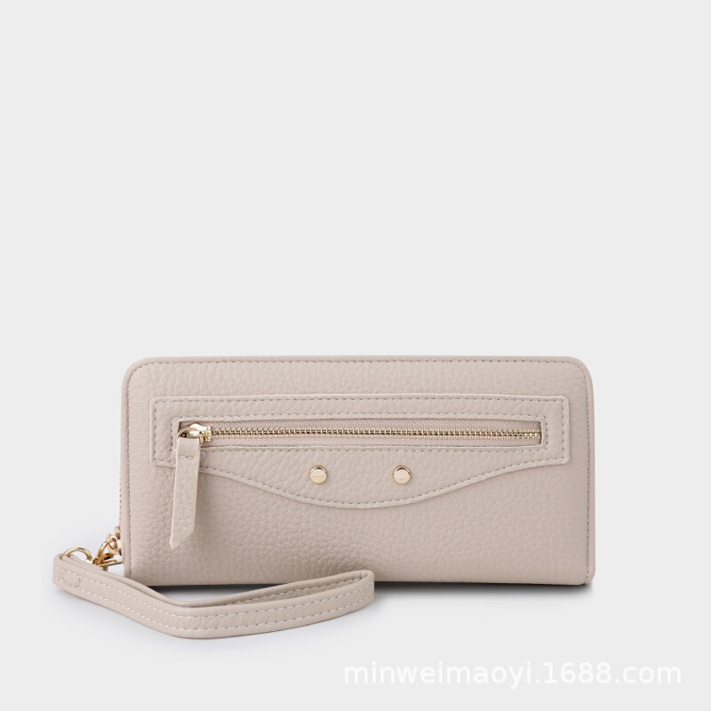 New Eastern European Style Zippered Women's Long Wallet, Fashionable Lychee Pattern Coin Purse Wholesale Кошелёк New Eastern European Style Zippered Women's Long Wallet, Fashionable Lychee Pattern Coin Purse Wholesale Кошелёк