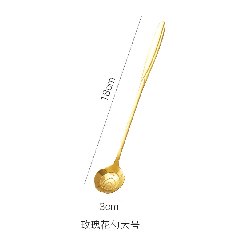 18CM 장미 스푼