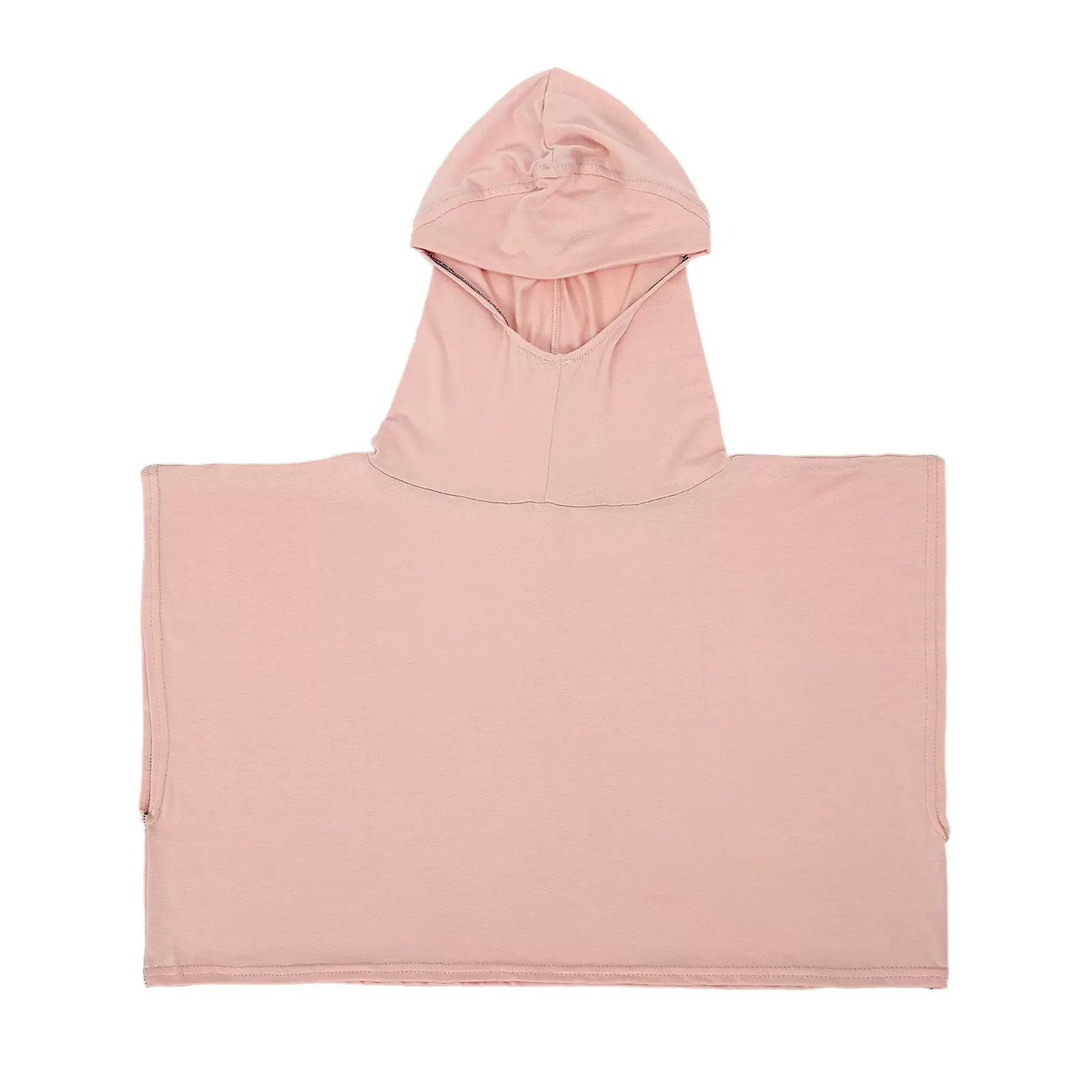 速卖通新款 四季纯色连体帽穆斯林头巾连假领套头帽现货