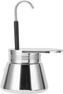 Single tube Moka pot Italian coffee pot concentrated hand coffee machine 304 stainless steel coffee pot household Moka pot