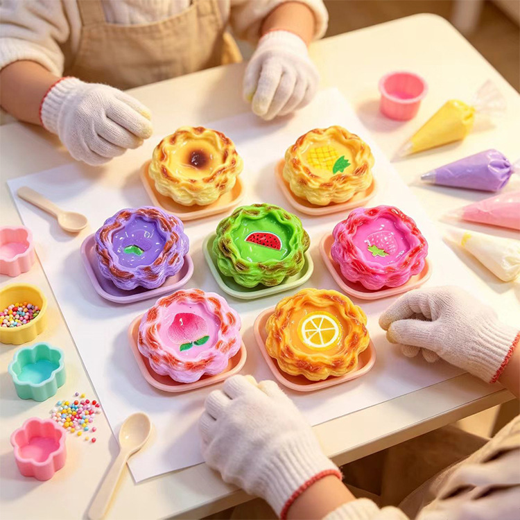 New large fruit tart series food toy DIY cream glue resin accessories pendant decoration 3D small ornaments New large fruit tart series food toy DIY cream glue resin accessories pendant decoration 3D small ornaments