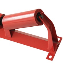 华运工厂直销TD75型输送机用静电喷涂铁托辊，槽型托辊组