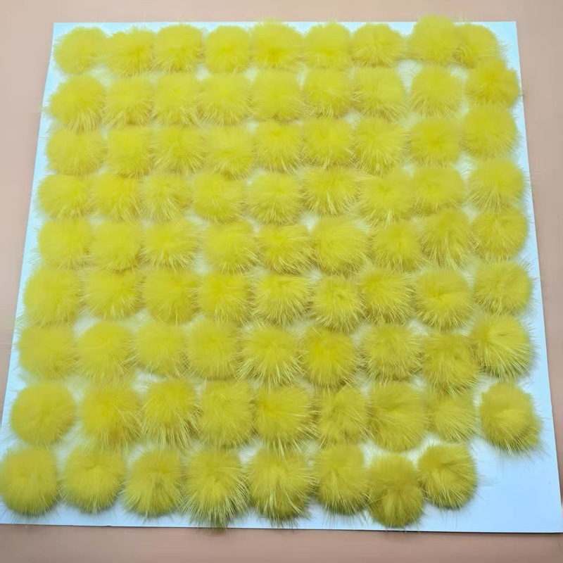 3 センチメートルリアルミンクのヘアボールアクセサリー Diy 素材手作りイヤリング帽子衣類爪クリップアクセサリー|undefined