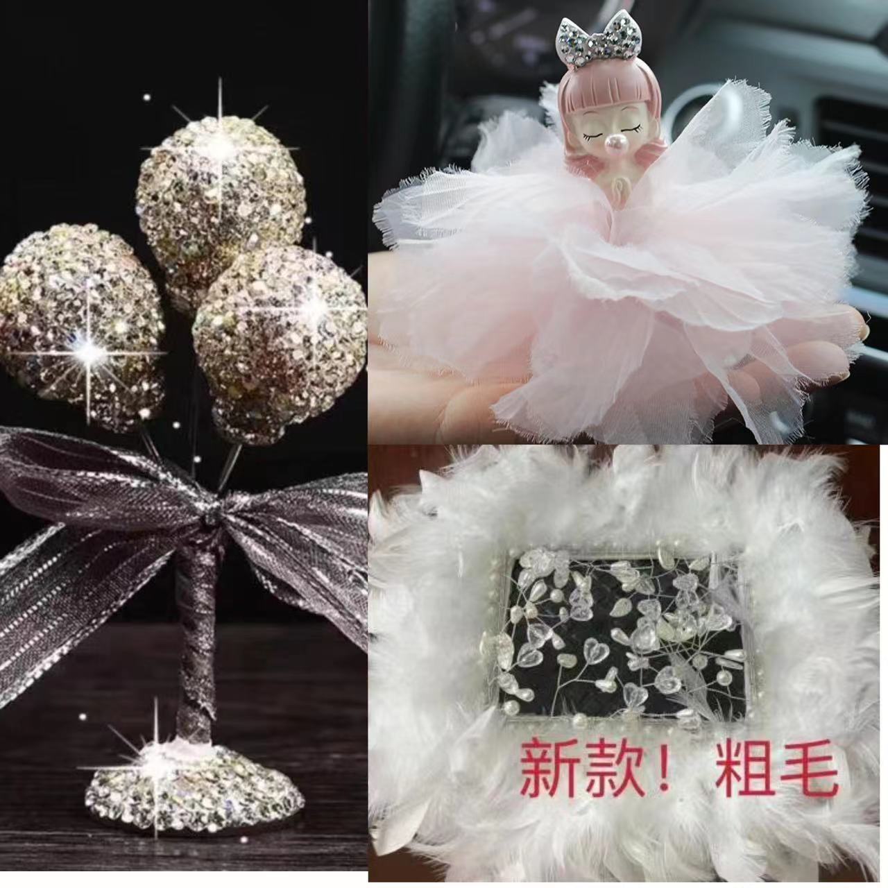 Decoración del automóvil, decoración del automóvil, decoración del automóvil, decoración del automóvil, pequeña princesa, burbuja, chica, resina, diamantes lindos