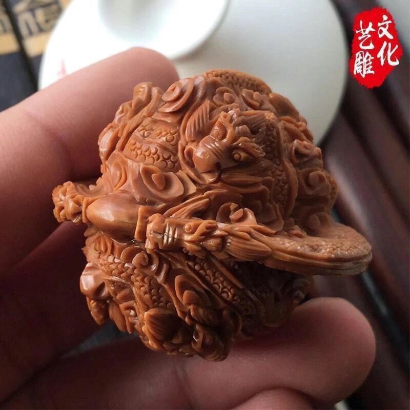 Walnut Carving, Fine Handmade Kowloon, Walnut Carving, Non-Olive Carving, Agate for Kidsren Walnut Carving, Fine Handmade Kowloon, Walnut Carving, Non-Olive Carving, Agate for Kidsren