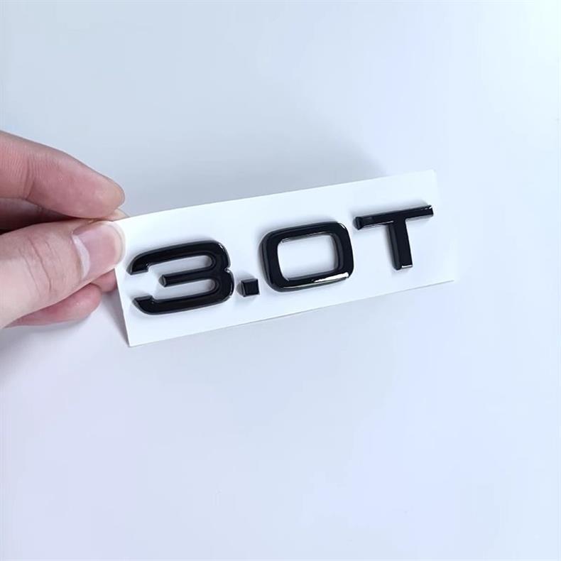 Audi Q5LQ7 modified black car emblem, 45 four-wheel drive, 55 TFSI engine, 2.0T and 3.0 engine options, rear four-ring lettering emblem set