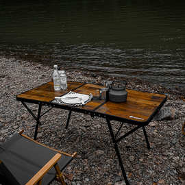 夏诺多吉 户外野餐冷淡风暗系野餐桌 自驾游烧烤便携建议折叠桌
