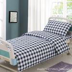 医院三件套病房床单被罩护理病床加厚床上用品养老院缎条被套