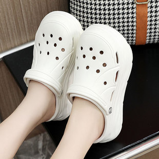 LR1602 Sandals Women's 2025 New Summer Hole Shoes All-match Thick Bottom Soft Bottom Surgical Shoes Nurses' Shoes