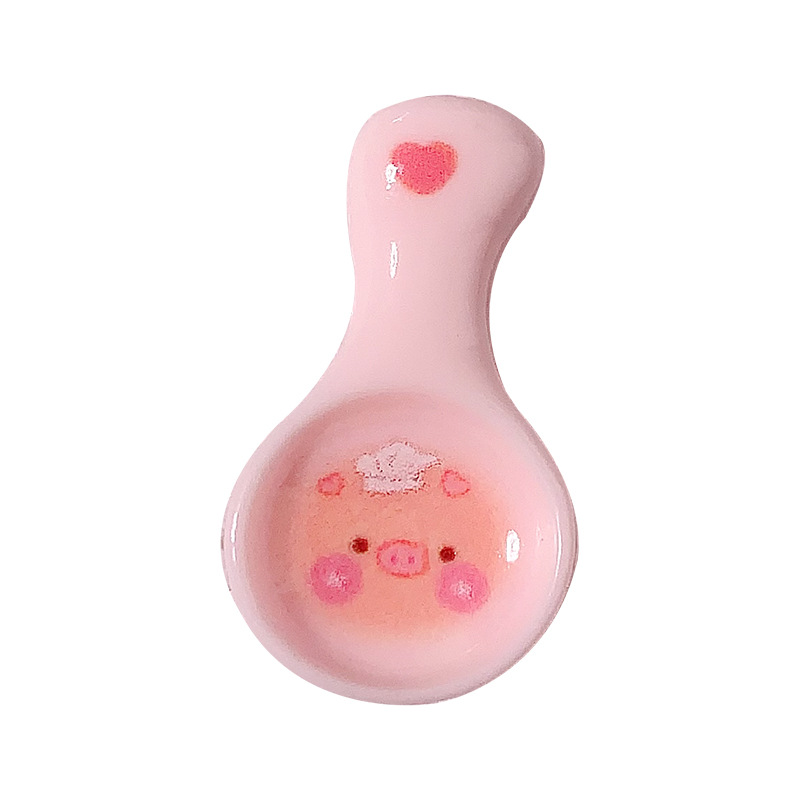 Nuevos dibujos animados para jugar con platos de cerdo tazas diy accesorios de resina crema pegamento para el cabello zapatos botones accesorios de taza de agua